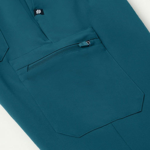 ULTRAlast M20002 Men's Osmo 8-Pocket Scrub Joggers Caribbean Blue