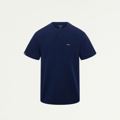 ULTRAlast M10003 Men's Reeve Henley Scrub Top Midnight Navy