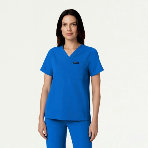 ULTRAlast W10001 Women's Rhena 1-Pocket Scrub Top Royal Blue