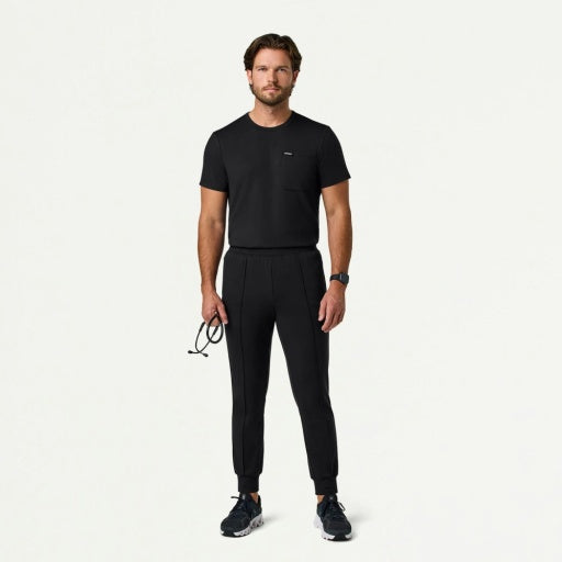 ULTRAsoft M40002 Men's Rowan Slim Scrub Joggers Black