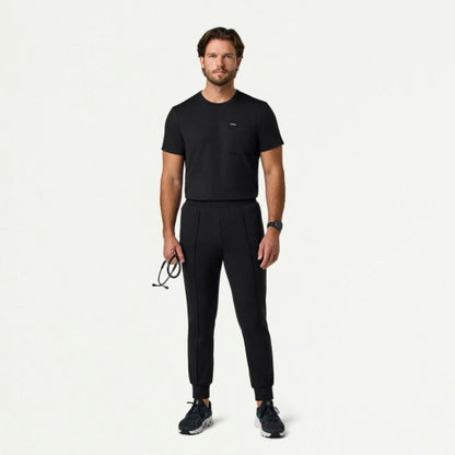 ULTRAsoft M40002 Men's Rowan Slim Scrub Joggers Black
