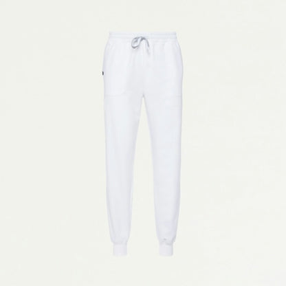 ULTRAlast M120001 Men's Osmo 8-Pocket Cargo Scrub Joggers White