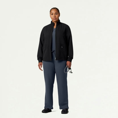 ULTRAlast W60001 Women's Ceri 6-Pocket Scrub Jacket Black