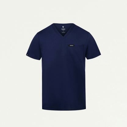 ULTRAsoft M30008 Men's Asher Slim Scrub Top Midnight Navy