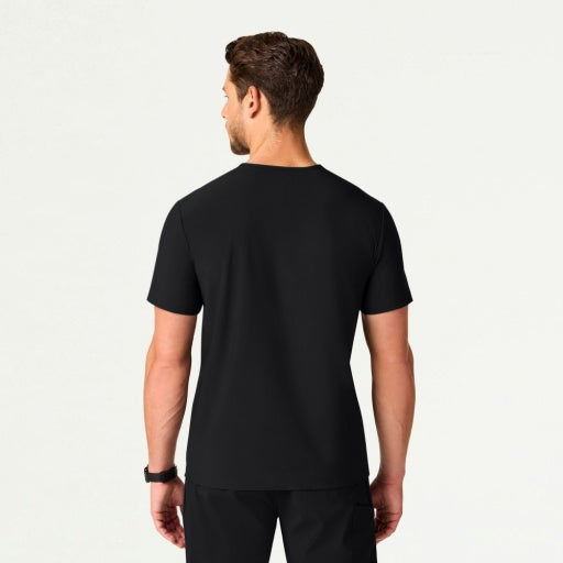 ULTRAlite M10013 Men's Bron 3-Pocket Scrub Top Black