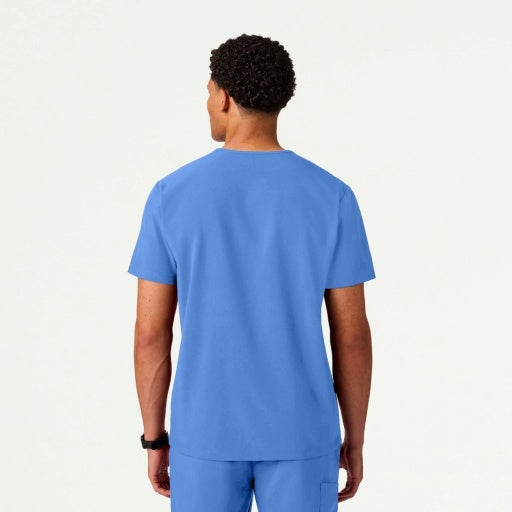 ULTRAlite M10025 Men's Holmes 1-Pocket Classic Scrub Top Ceil Blue