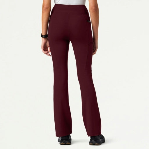 ULTRAsoft W40005 Women's Perri Yoga Scrub Pants Burgundy