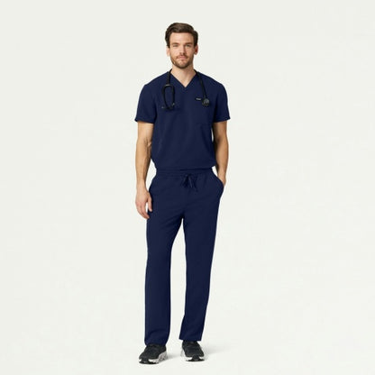 ULTRAlast M10001 Men's Holmes 1-Pocket Scrub Top Midnight Navy
