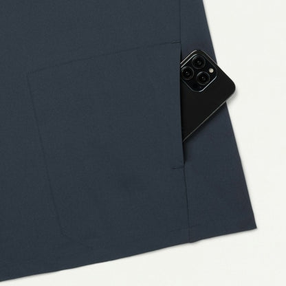 ULTRAlite M10013 Men's Bron 3-Pocket Scrub Top Carbon Gray