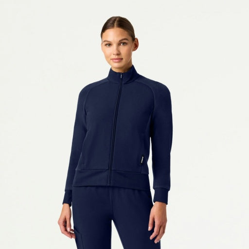 Hybrid Fleece W60018 Women's Cloud Hybrid Fleece Bomber Jacket Midnight Navy