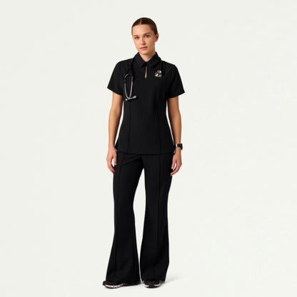 ULTRAlast W20033 Women's Kori Slim High-Waisted Scrub Pants Black