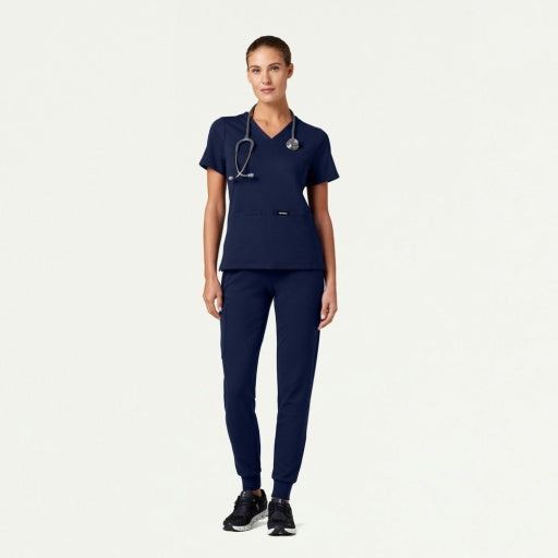 ULTRAsoft W30003 Women's Cesi Slim Scrub Top Midnight Navy