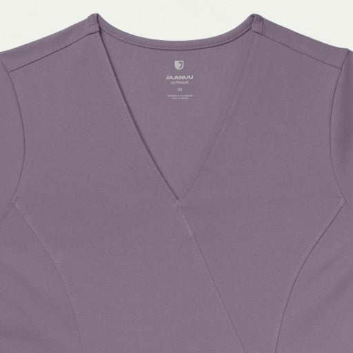 ULTRAsoft W210001 Women's Isla Mock-Wrap Scrub Top Titanium