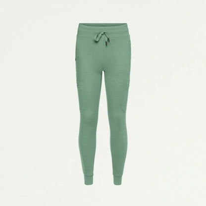 ULTRAsoft W40002 Women's Kait 10-Pocket Skinny Scrub Joggers Sage