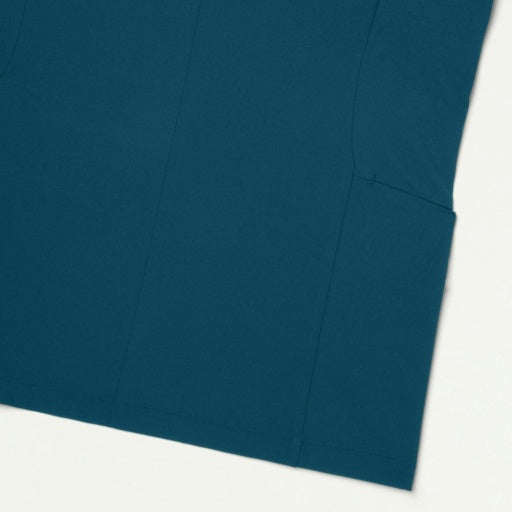 ULTRAlite W10039 Women's Aria Fit & Flare Scrub Top Caribbean Blue