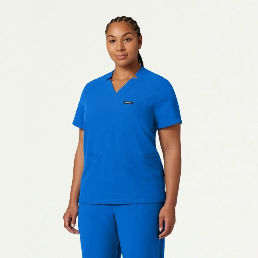 ULTRAlast W10002 Women's Helia Notched V-Neck Scrub Top Royal Blue