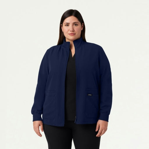 ULTRAlast W60001 Women's Ceri 6-Pocket Scrub Jacket Midnight Navy