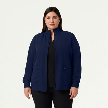 ULTRAlast W60001 Women's Ceri 6-Pocket Scrub Jacket Midnight Navy