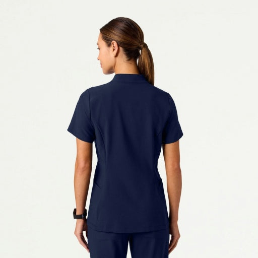 ULTRAlite W10039 Women's Aria Fit & Flare Scrub Top Midnight Navy