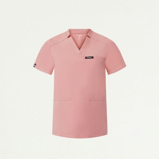ULTRAlast W10002 Women's Helia Notched V-Neck Scrub Top Mauve
