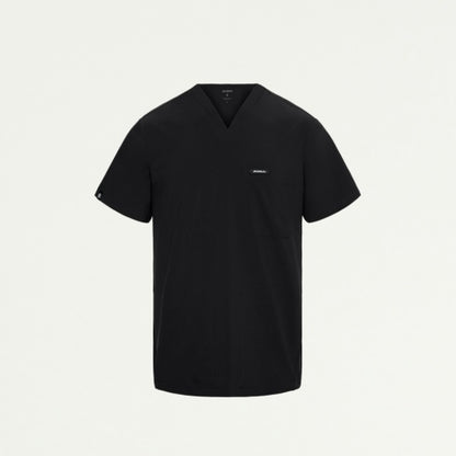 ULTRAlite M10013 Men's Bron 3-Pocket Scrub Top Black