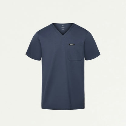 ULTRAsoft M30008 Men's Asher Slim Scrub Top Carbon Gray