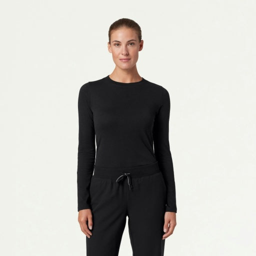 Regenerative Organic Certified® Cotton W30002U Women's Regenx Cotton Underscrub Black