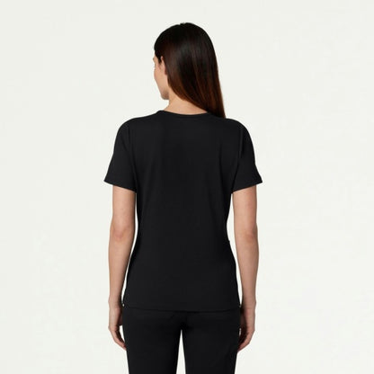 ULTRAsoft W30003 Women's Cesi Slim Scrub Top Black