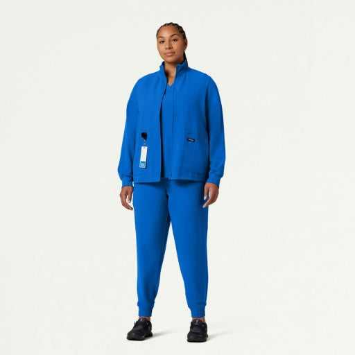 ULTRAlast W60001 Women's Ceri 6-Pocket Scrub Jacket Royal Blue