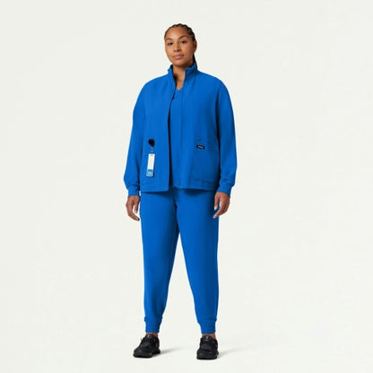 ULTRAlast W60001 Women's Ceri 6-Pocket Scrub Jacket Royal Blue