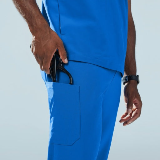 ULTRAlite M20016 Men's Rhodes Straight-Leg Scrub Pants Royal Blue