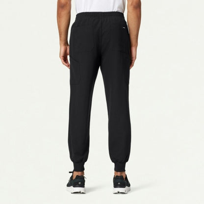 ULTRAlast M20002 Men's Osmo 8-Pocket Scrub Joggers Black
