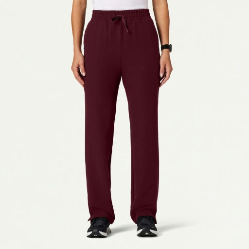 ULTRAlast W20004 Women's Kerr 365 High Waisted Scrub Pants Burgundy