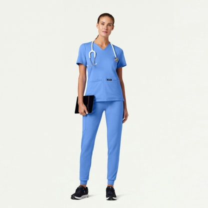 ULTRAsoft W30003 Women's Cesi Slim Scrub Top Ceil Blue