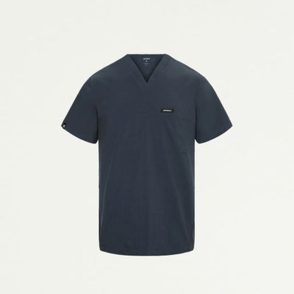ULTRAlite M10013 Men's Bron 3-Pocket Scrub Top Carbon Gray