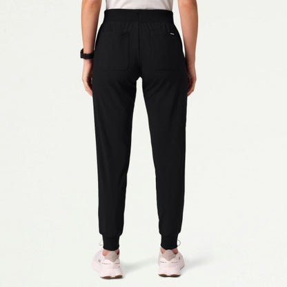 ULTRAlite W20037 Women's Silex 6-Pocket Slim Scrub Joggers Black