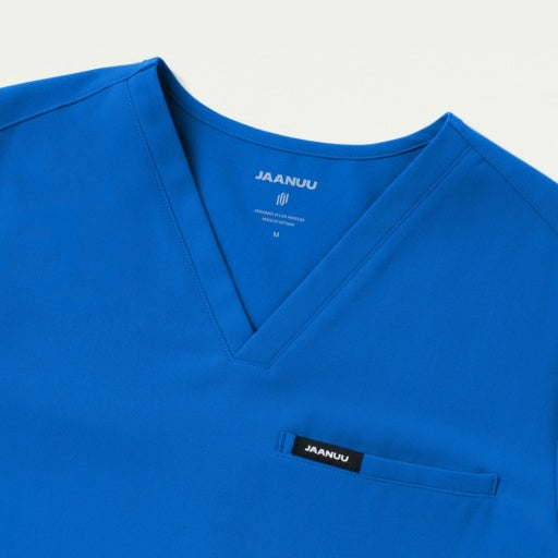 ULTRAlast M10002 Men's Platt 3-Pocket Scrub Top Royal Blue