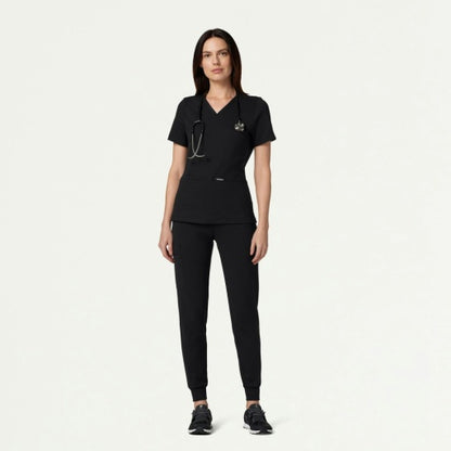 ULTRAsoft W40001 Women's Rubi Slim Scrub Joggers Black