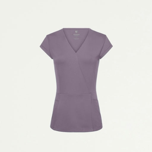 ULTRAsoft W210001 Women's Isla Mock-Wrap Scrub Top Titanium