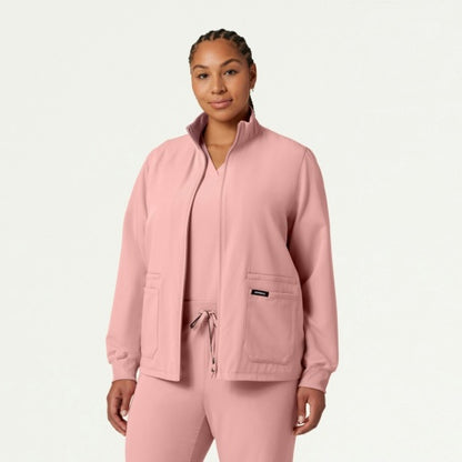 ULTRAlast W60001 Women's Ceri 6-Pocket Scrub Jacket Mauve