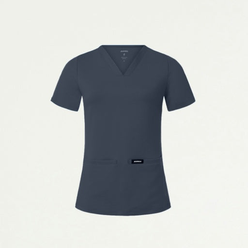 ULTRAsoft W30003 Women's Cesi Slim Scrub Top Carbon Gray