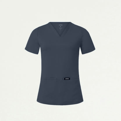 ULTRAsoft W30003 Women's Cesi Slim Scrub Top Carbon Gray