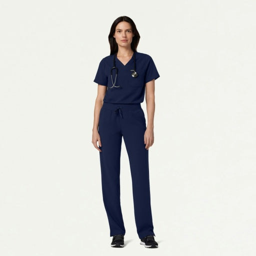 ULTRAlast W10001 Women's Rhena 1-Pocket Scrub Top Midnight Navy