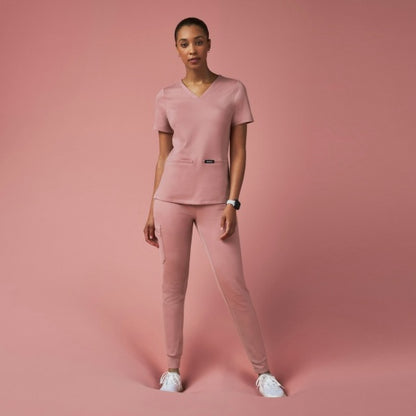ULTRAsoft W30003 Women's Cesi Slim Scrub Top Mauve