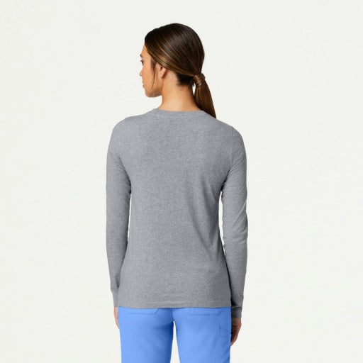 Regenerative Organic Certified® Cotton W30002U Women's Regenx Cotton Underscrub Heather Gray