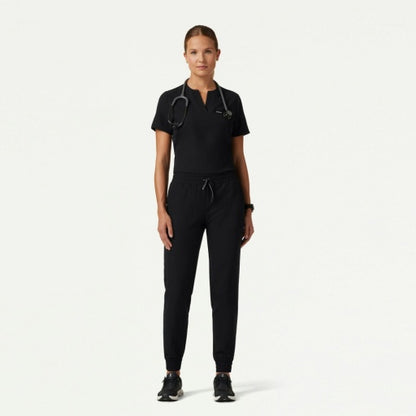 ULTRAlast W20009 Women's Jace Skinny On-The-Go Scrub Joggers Black