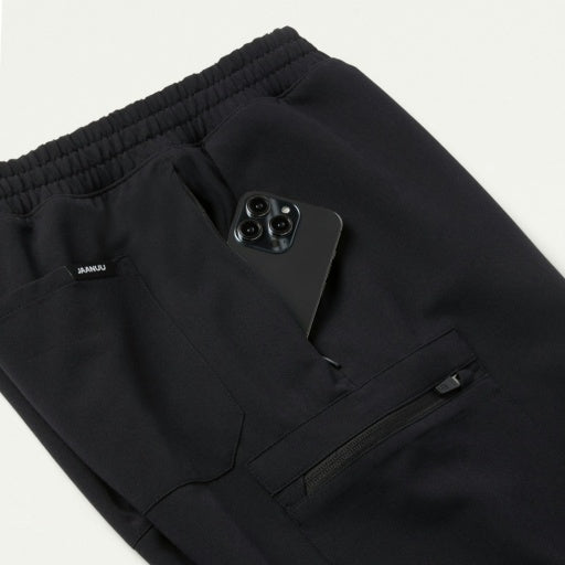 ULTRAlast M20002 Men's Osmo 8-Pocket Scrub Joggers Black
