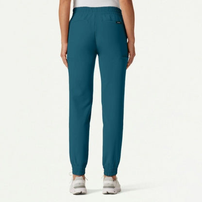 ULTRAlast W20009 Women's Jace Skinny On-The-Go Scrub Joggers Caribbean Blue