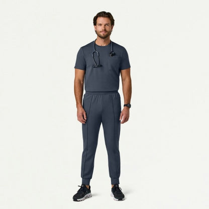 ULTRAsoft M40002 Men's Rowan Slim Scrub Joggers Carbon Gray