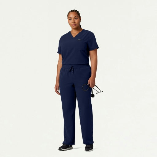 ULTRAlast W10001 Women's Rhena 1-Pocket Scrub Top Midnight Navy
